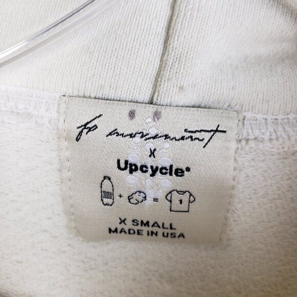 Free People Movement x Upcycle Cropped Hoodie Sweatshirt Boxy Relaxed size XS - Picture 3 of 9